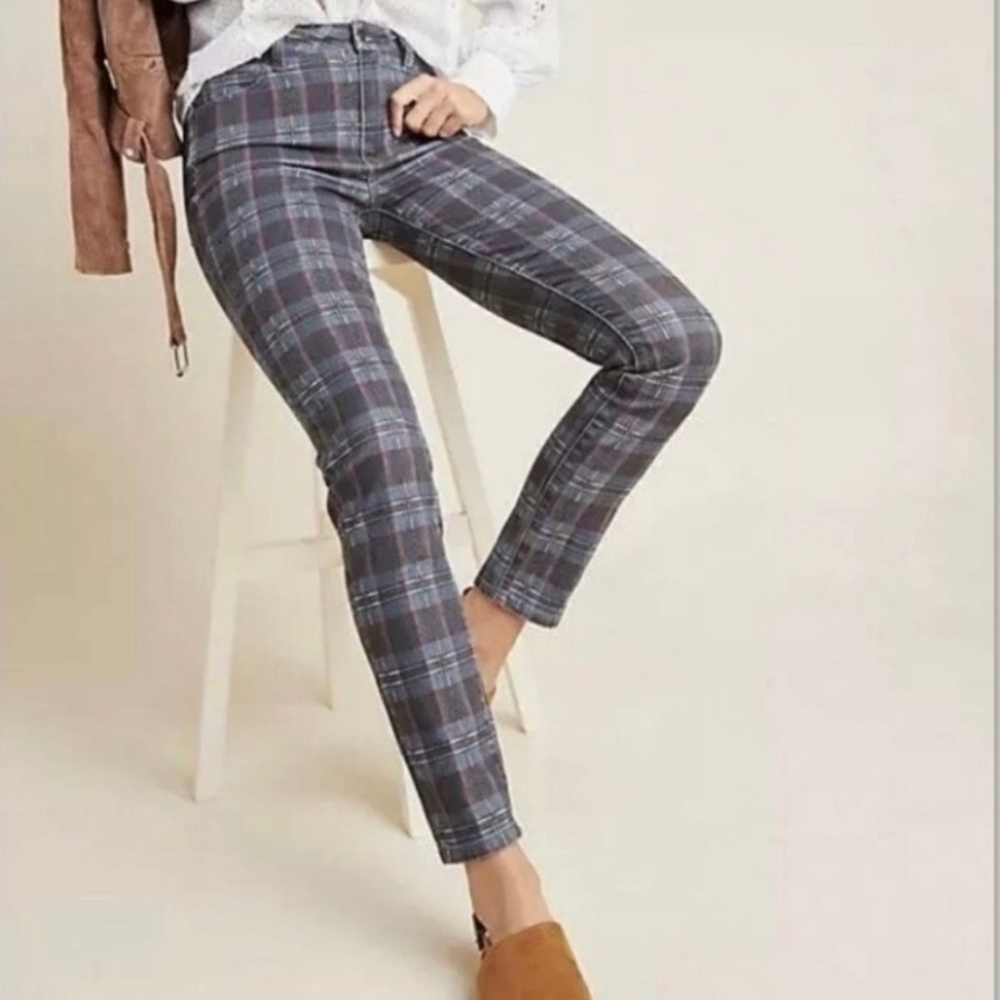Paige Hoxton Ankle Multi Color Skinny Ankle Jeans Pants